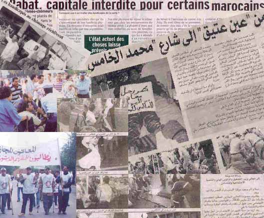 panorama de la presse marocaine sur le sujet des 'handicapés licenciés chômeurs