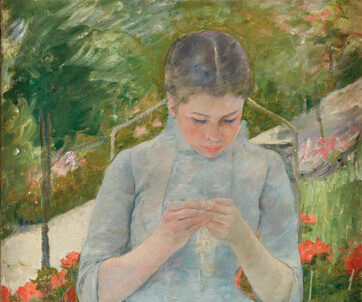 Mary Cassatt, Jeune fille au jardin (fragment), entre 1880 et 1882 ©RMN-Grand Palais (musée d'Orsay) - Franck Raux