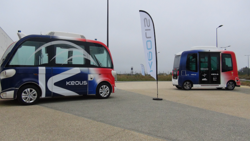 Navettes autonomes aux couleurs de Keolis ©Yanous.com