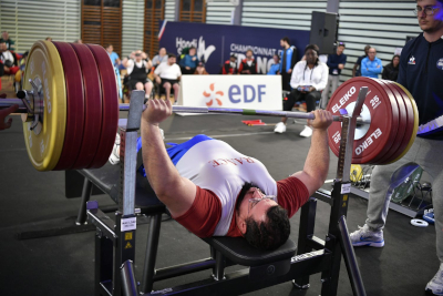 Para développé couché aux championnats de France 2025 ©Didier Echelard