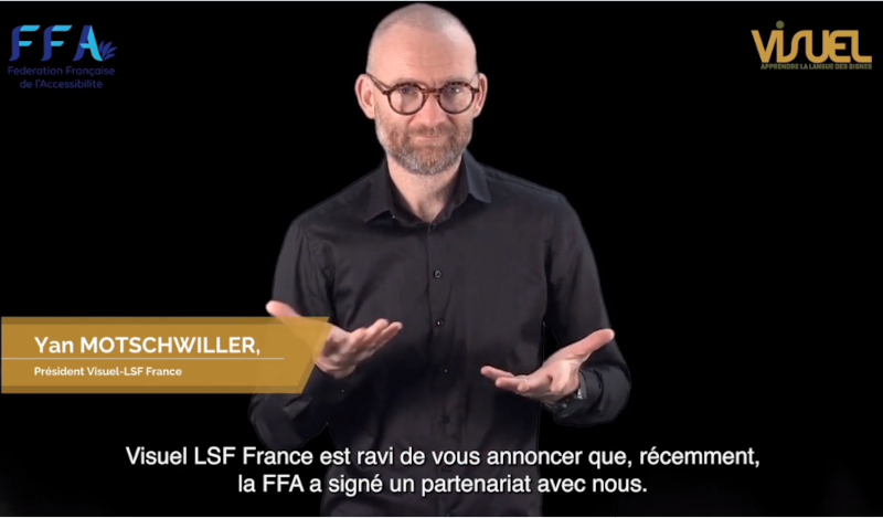 Un partenariat entre la FFA et Visuel-LSF
