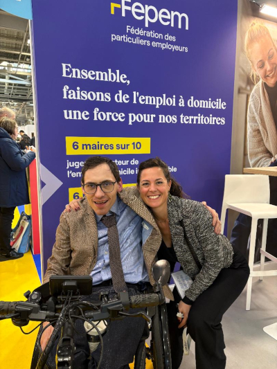 Pierrick Courilleau et Julie l'Hotel Delhoume au salon des maires