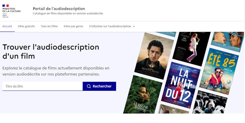 Un portail pour l’audiodescription