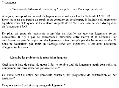Quand l'APF France Handicap validait le principe d'un quota d'accessibilité des logements neufs en négociant ses modalités...