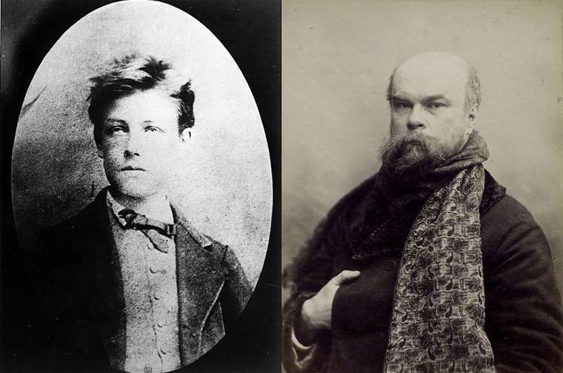 Arthur rimbaud et Paul Verlaine, photographies