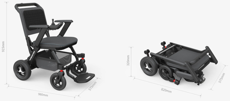 Robooter C40 déplié et plié