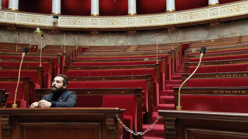 Sébastien Peytavie à l'Assemblée ©Yanous.com