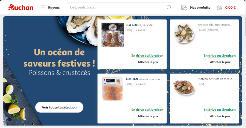 Site web Auchan