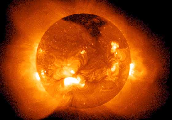 le Soleil, vu aux rayons X