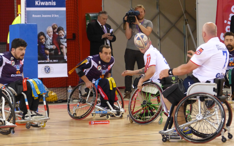 Sous la caméra de BeIN Sport Rouen 2014 en handi rugby à 13