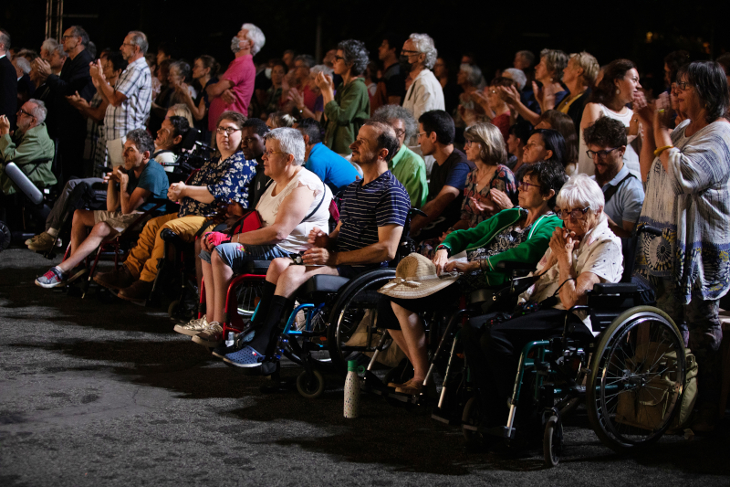 Spectateurs handicapés lors de l'un des concerts ©Yvette l'agence