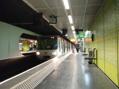 Station Laurent Bonnevay sur la ligne A @GabyTCL