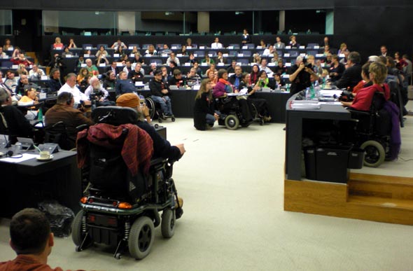 ENIL au parlement européen de Strasbourg