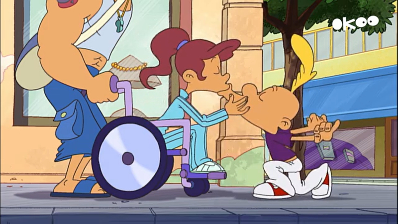 Titeuf et la fille de la piscine, le bisou