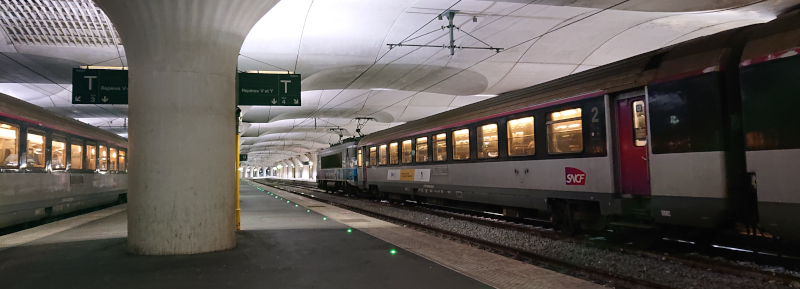 Trains Corail en gare d'Austerlitz
