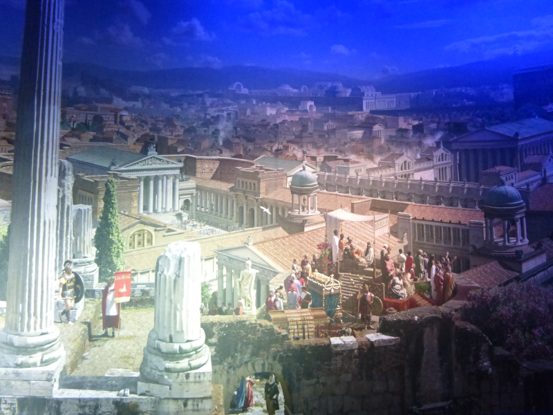 Un fragment du panorama Rome 312 vu depuis le 1er niveau ©Yanous.com