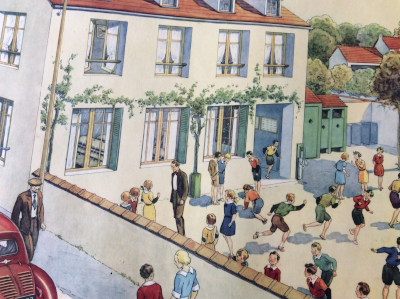 Une école des années 1950