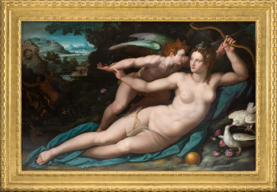 Vénus et l'Amour, tableau d'Alessandro Allori © Musée Fabre de Montpellier Méditerranée Métropole - photographie Frédéric Jaulmes