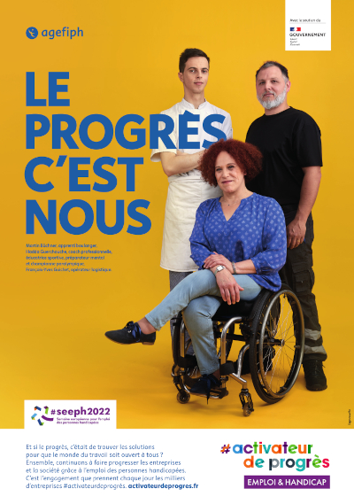 Visuel de la semaine européenne de l'emploi des personnes handicapées 2022
