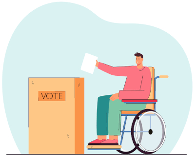 Visuel élection accessible