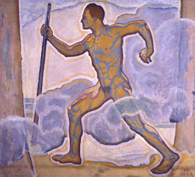 'Le Voyageur' de Koloman Moser. © Direktion der Museen der Stadt Wien. Photographie : Fotostudio Otto, Vienne